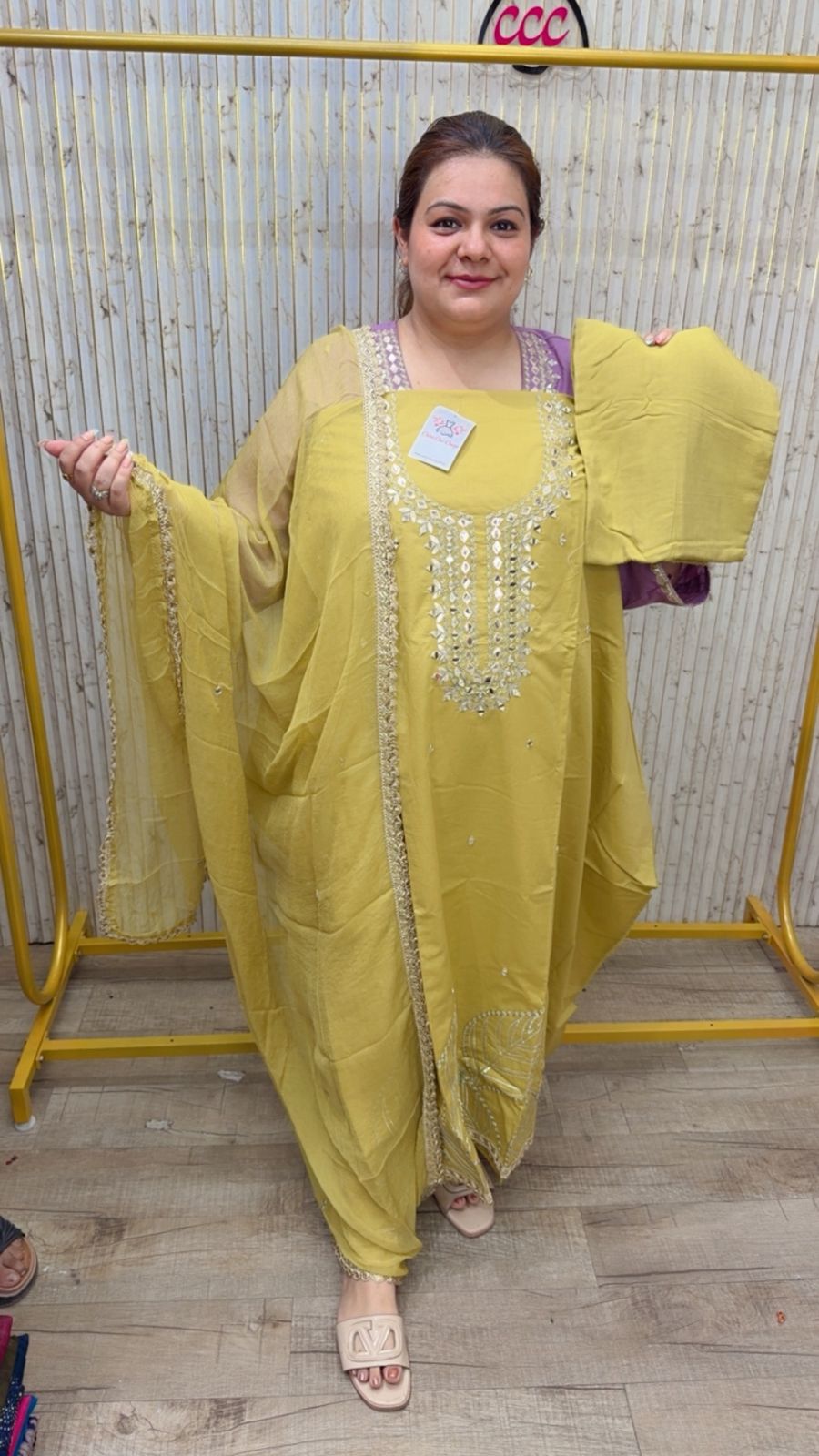 designer pure muslin suit ccc112