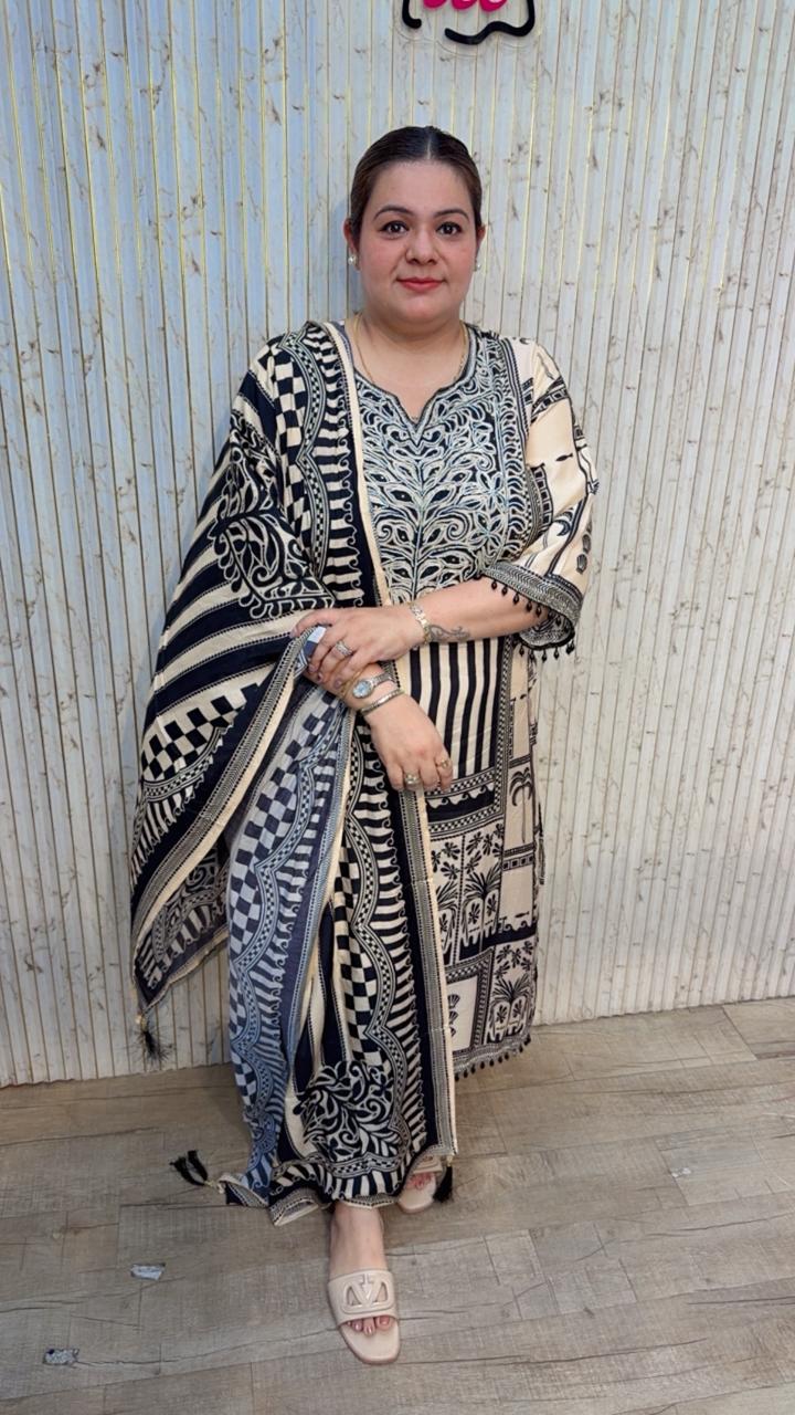designer pure muslin suit 145