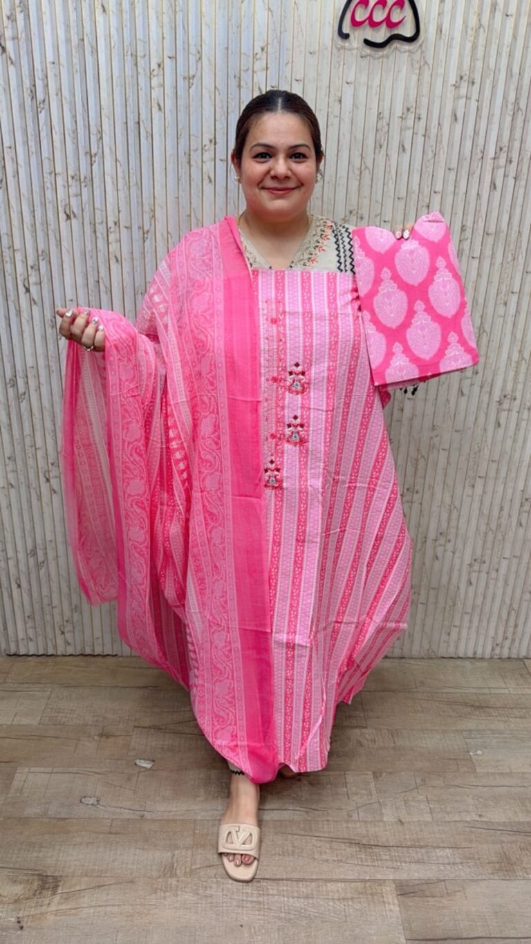 designer pure muslin suit ccc151
