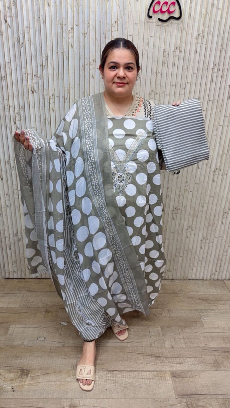 designer pure muslin suit ccc151