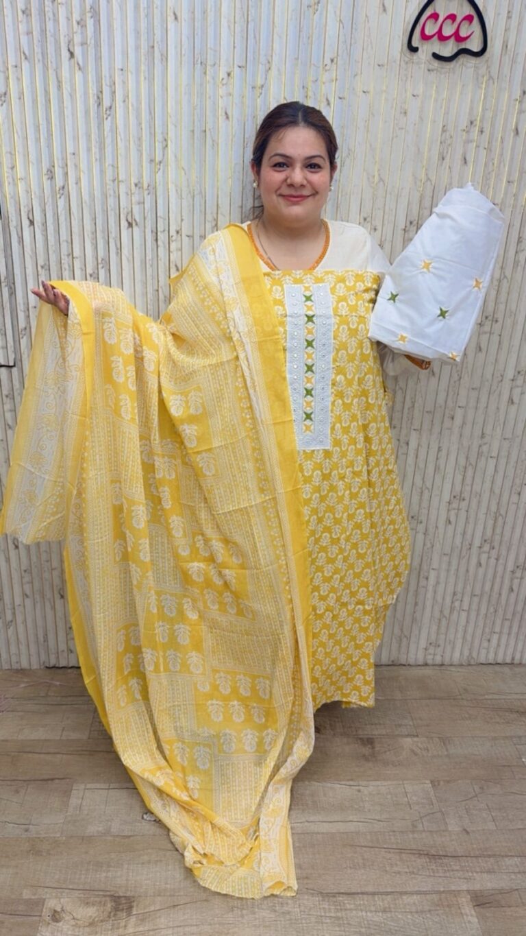 designer pure muslin suit ccc164