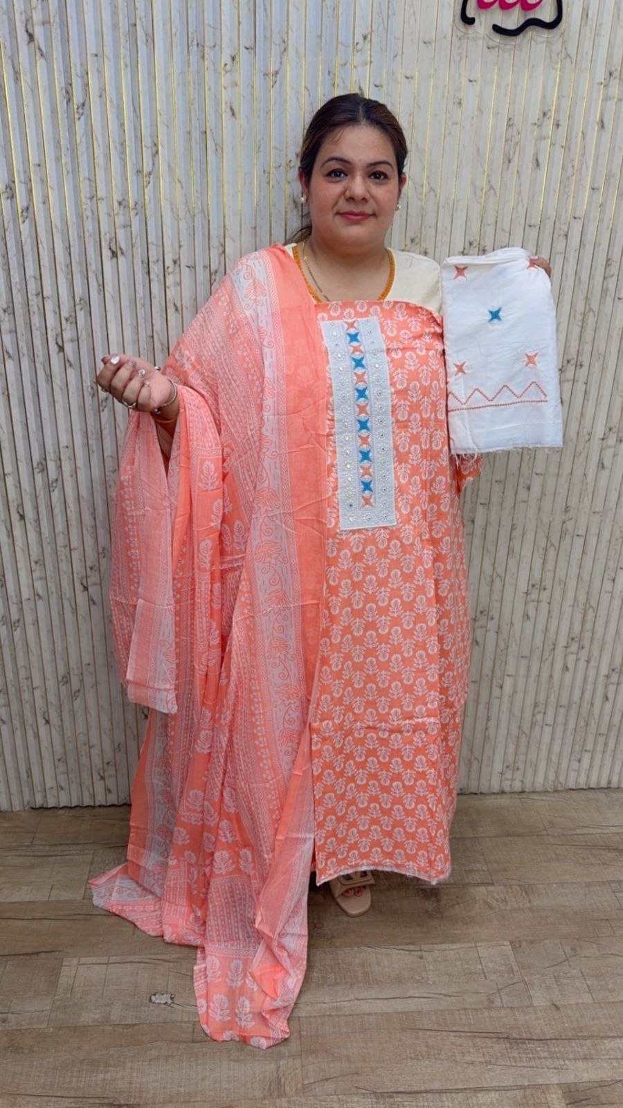 designer pure muslin suit ccc164