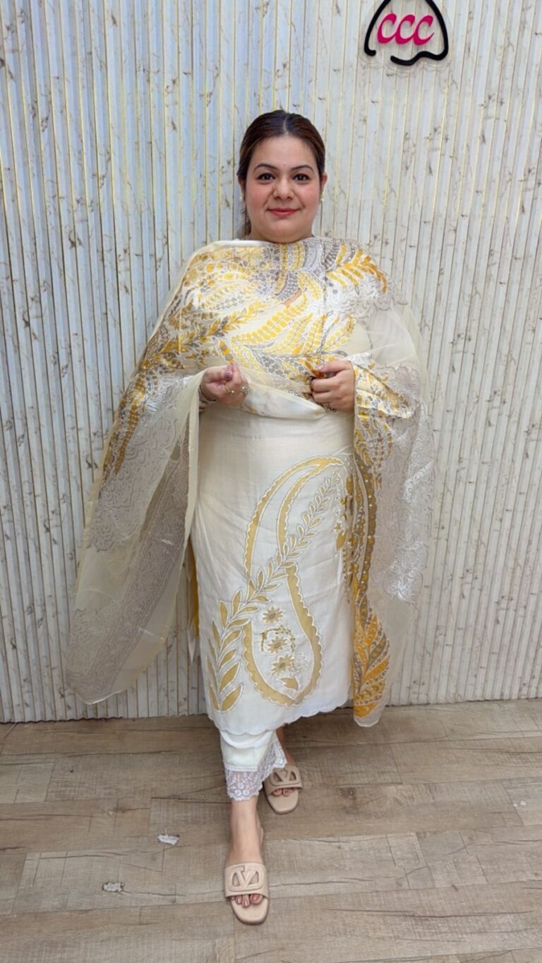 designer pure muslin suit ccc164
