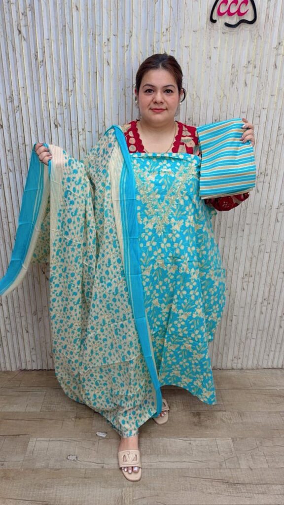 designer pure muslin suit ccc181