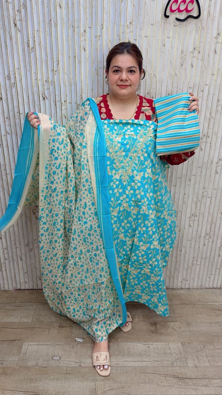 designer pure muslin suit ccc181