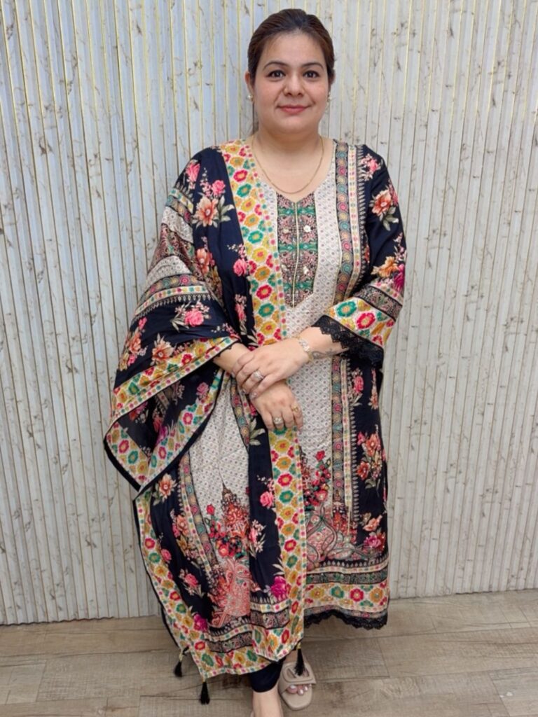 designer pure muslin suit ccc199