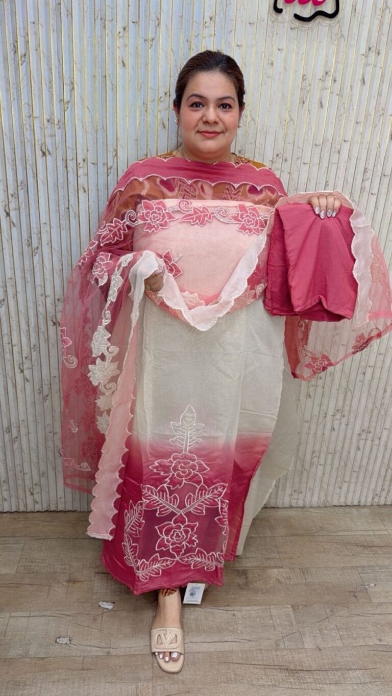 designer pure cotton readymade suit 205