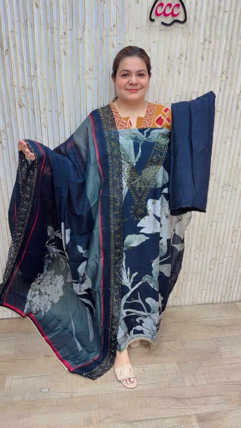designer pure cotton readymade suit 205