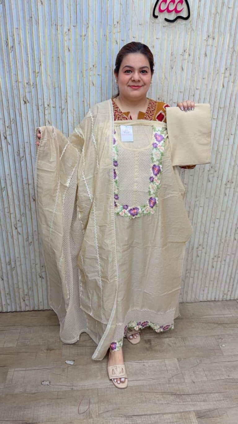 designer pure cotton readymade suit 205