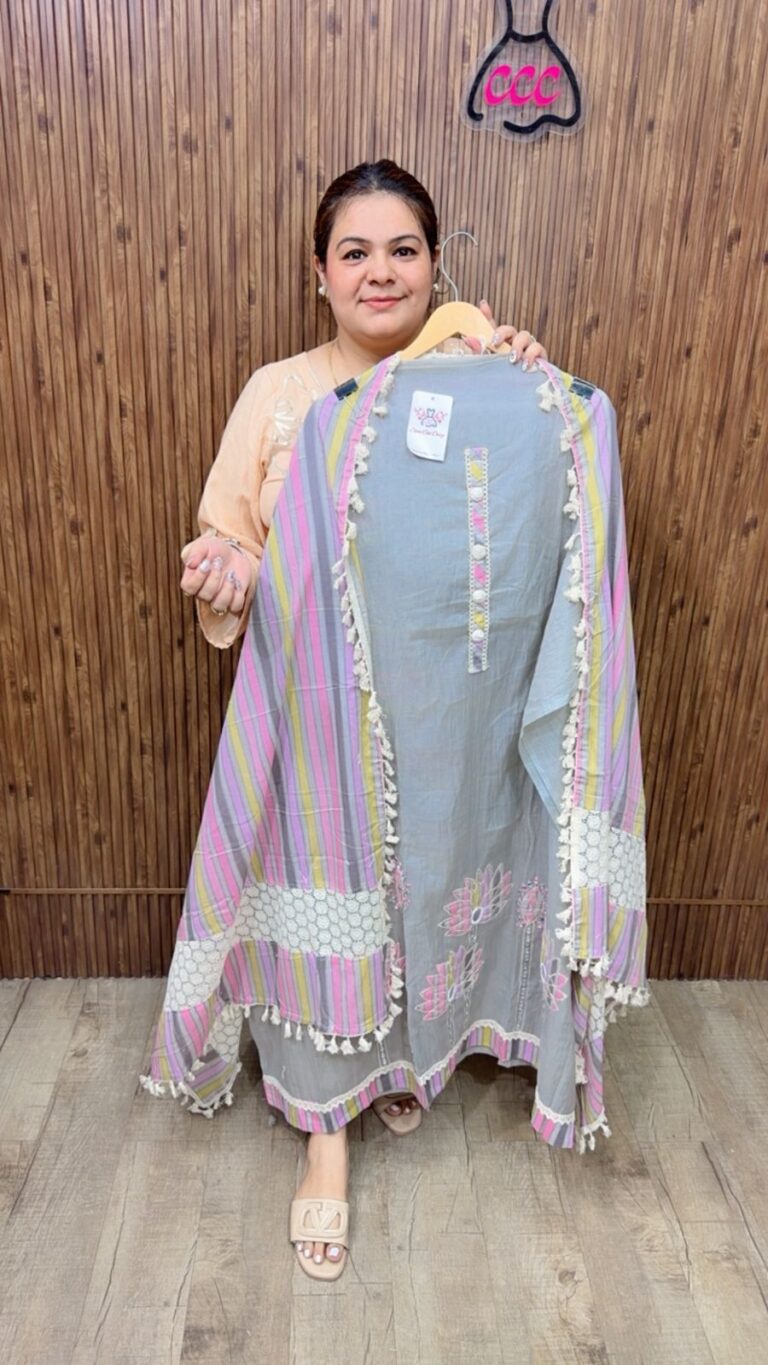 designer pure mal cotton suit ccc211