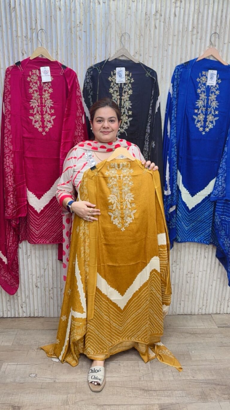 designer pure muslin suit ccc219