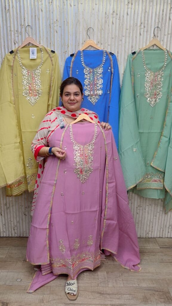 designer pure muslin suit ccc219