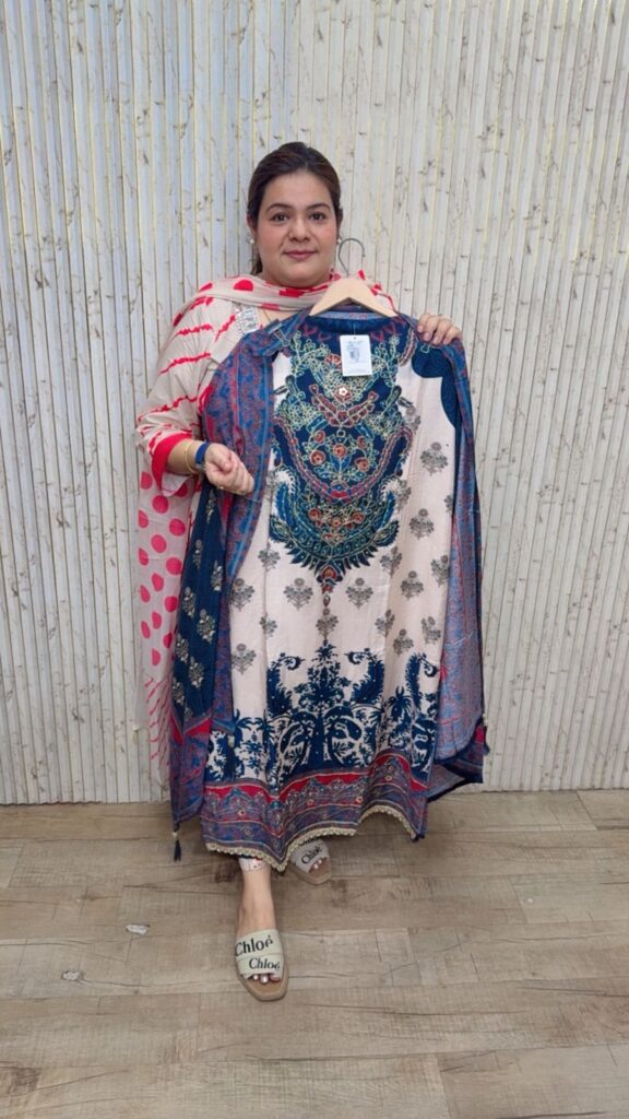 designer pure muslin suit ccc219