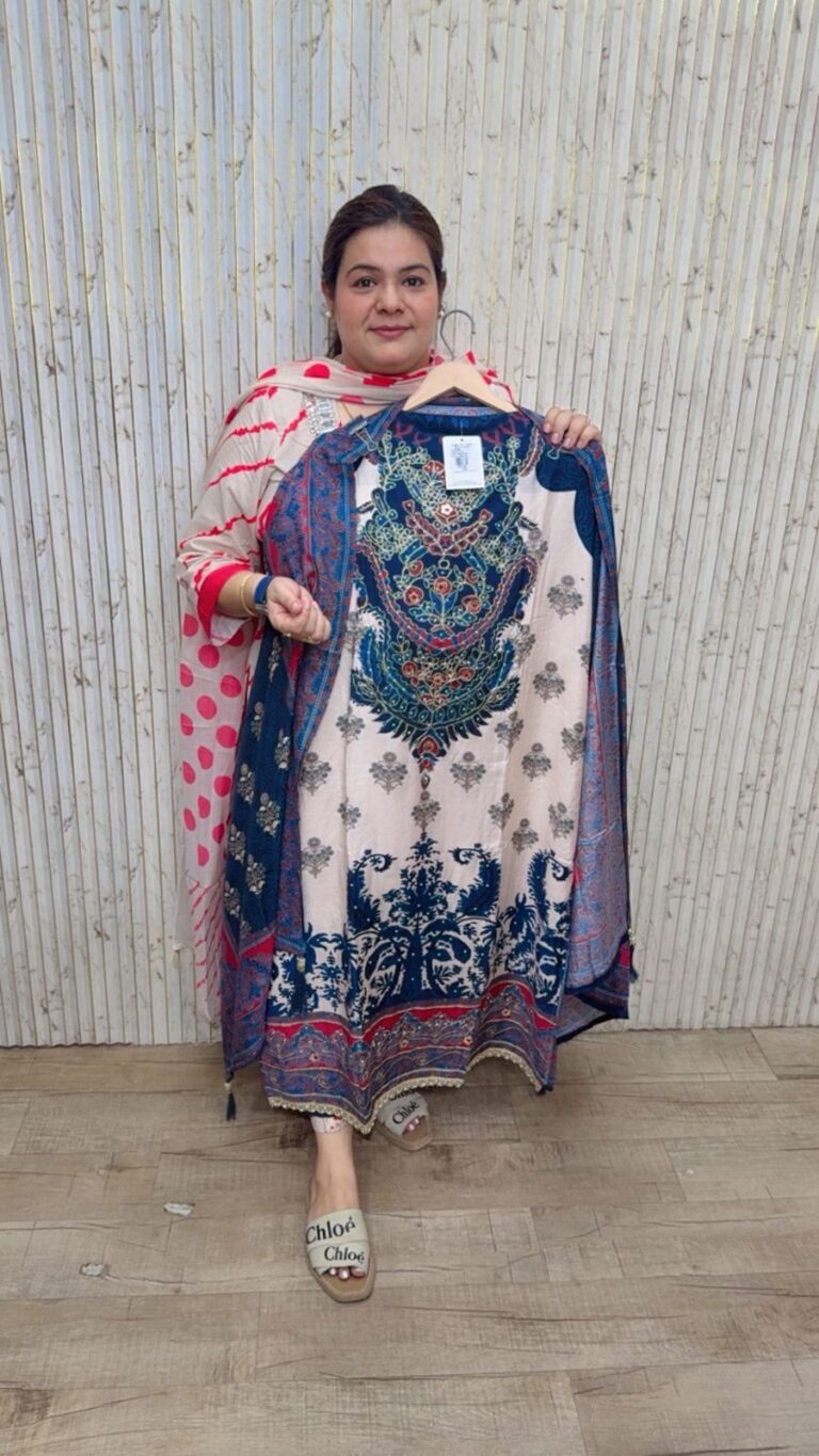 designer pure muslin suit ccc219