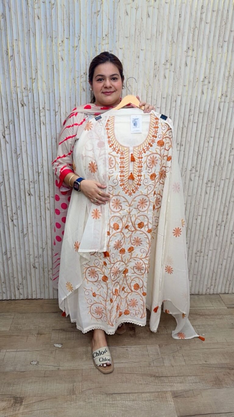 designer pure muslin suit ccc219