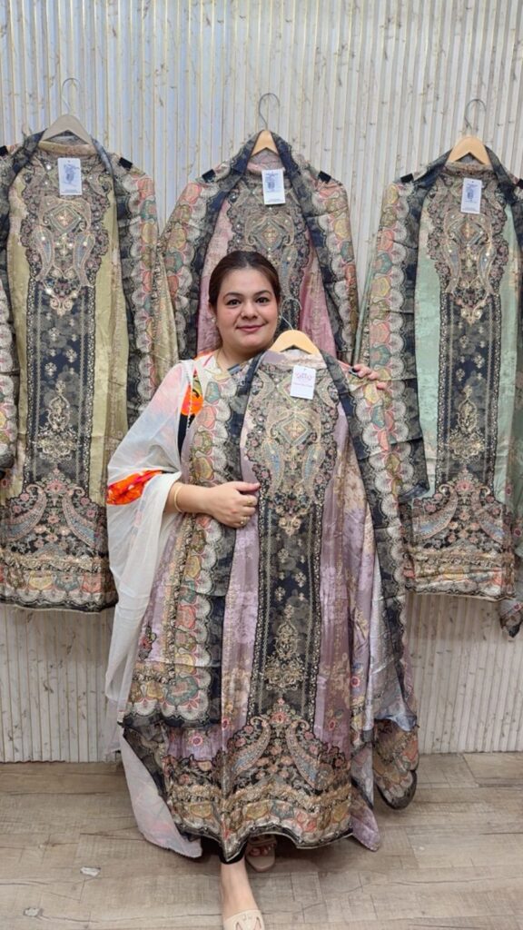 designer pure cotton suit 228