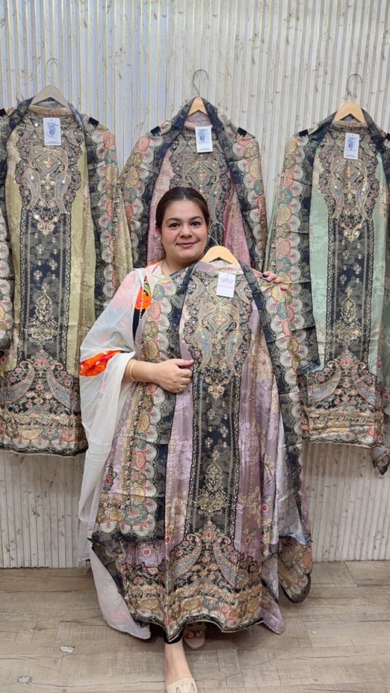 designer pure cotton suit 228