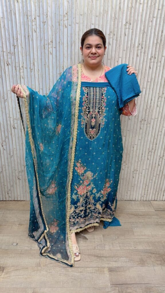 designer pure crape suit ccc234