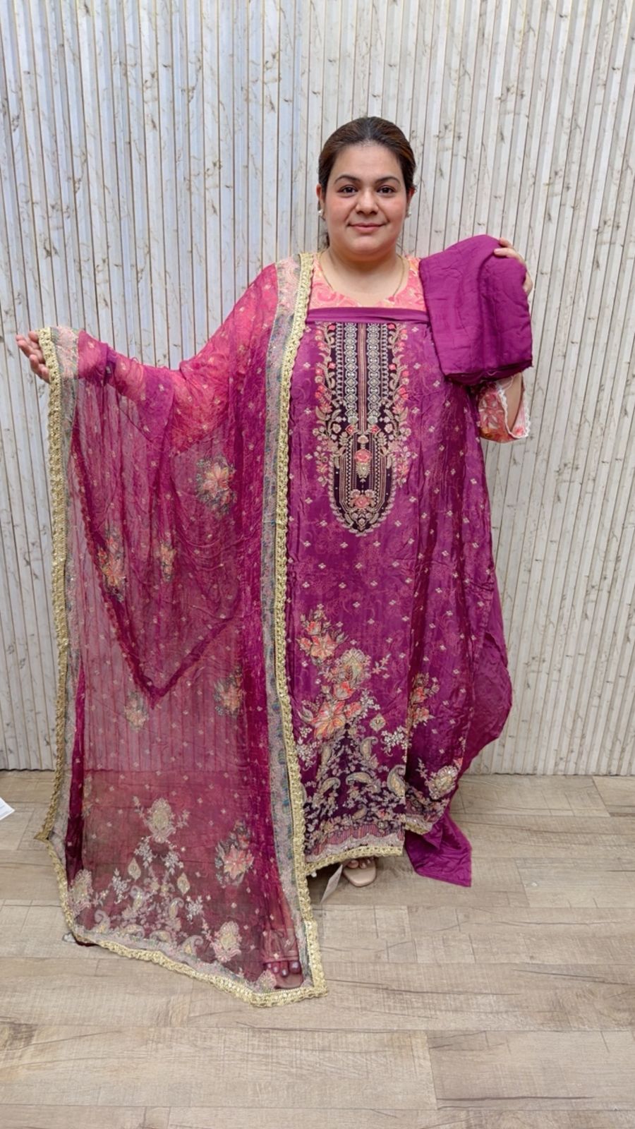designer pure crape suit ccc234
