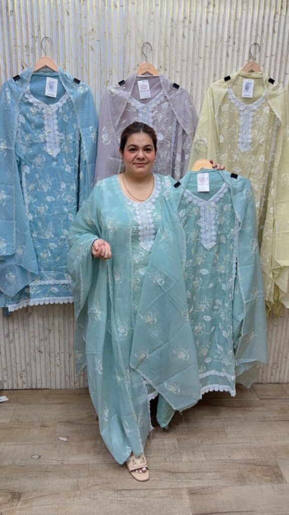designer pure mal cotton suit ccc239
