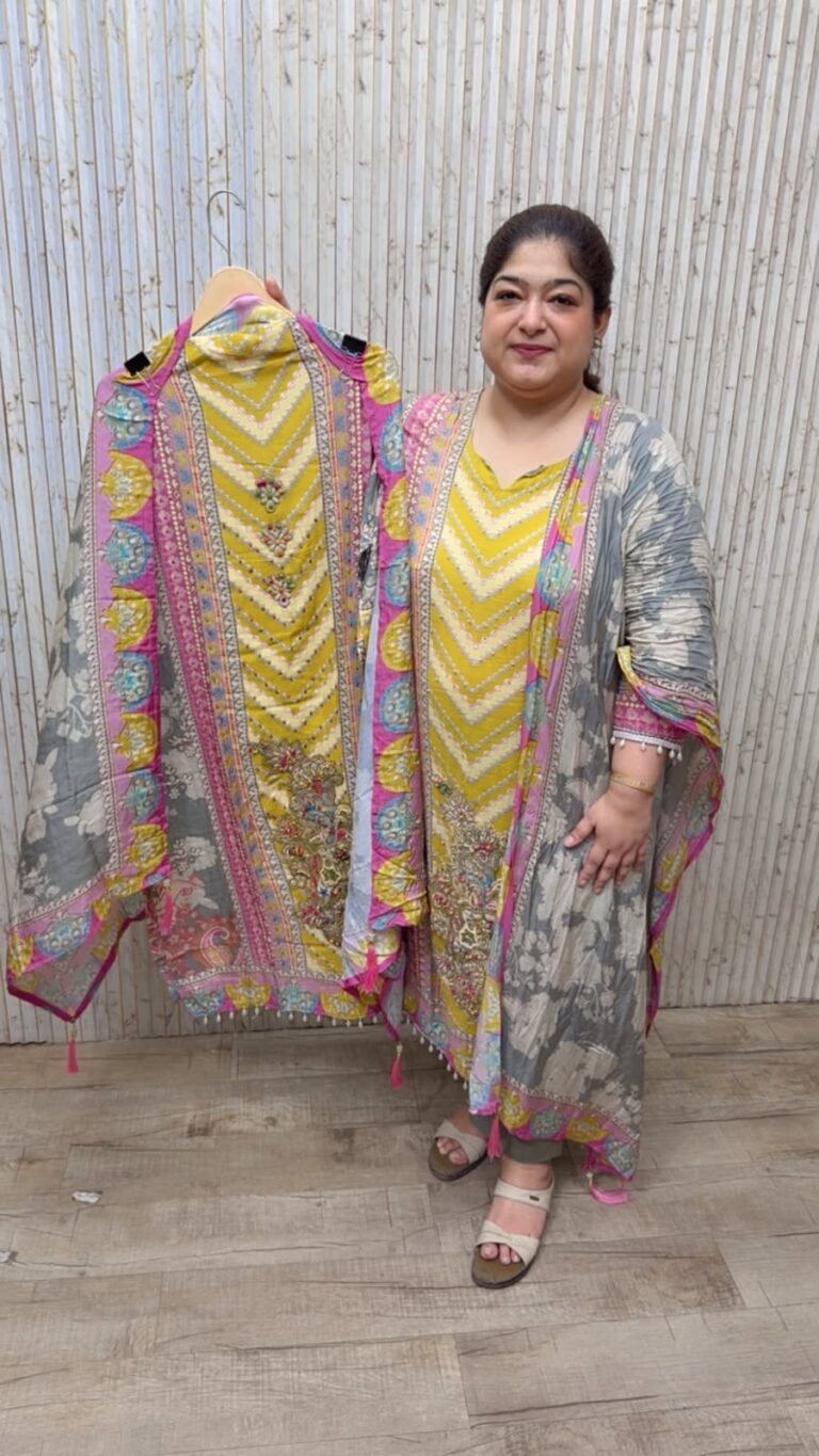 designer pure muslin suit ccc245
