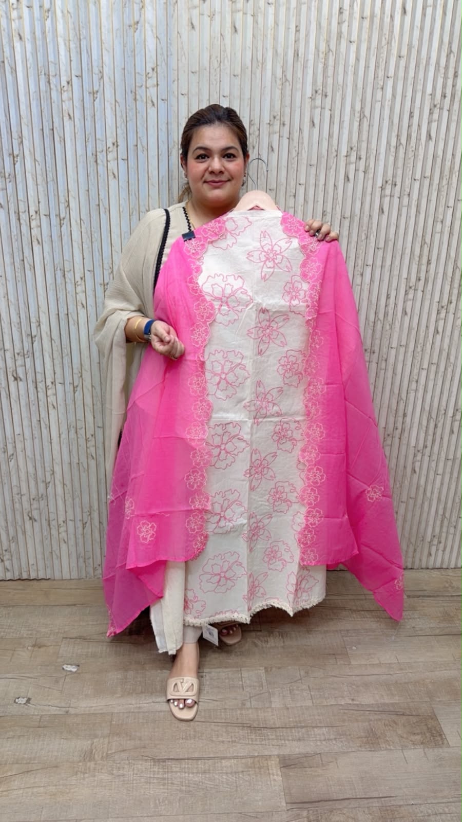 designer pure muslin suit ccc245