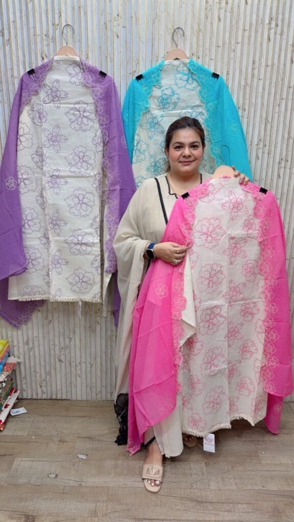 designer pure muslin suit ccc245