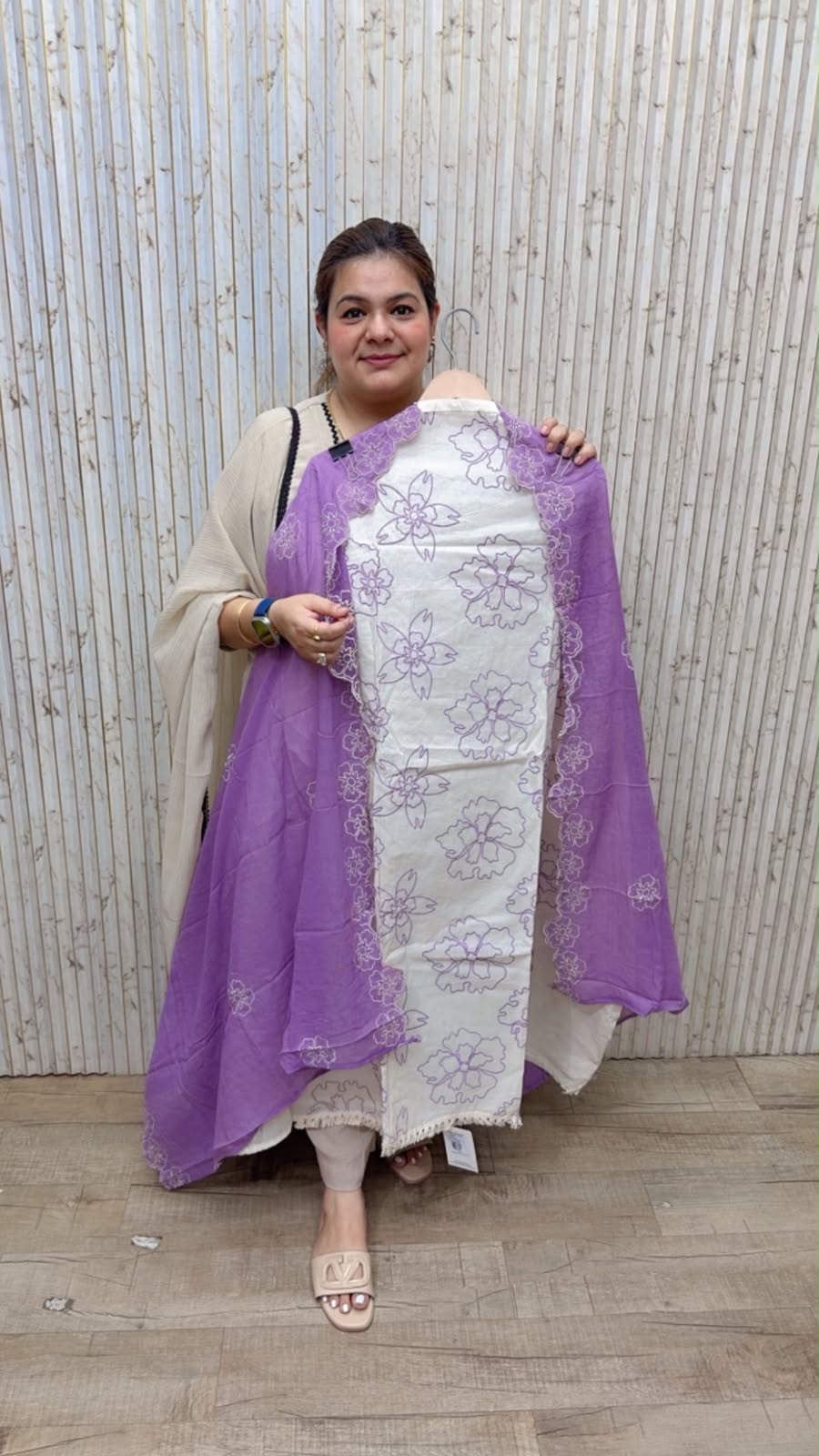 designer pure muslin suit ccc245
