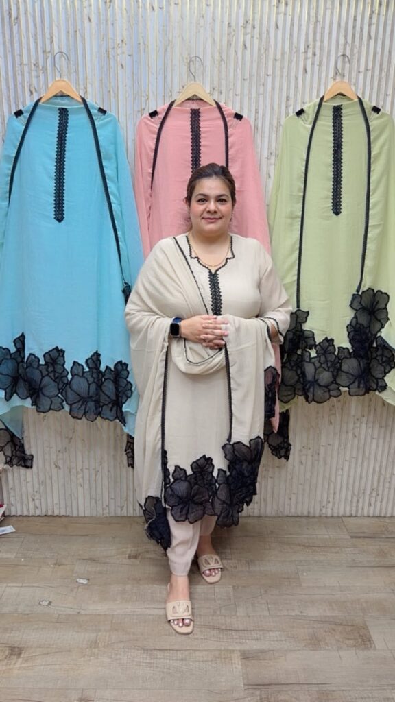 designer pure muslin suit ccc245