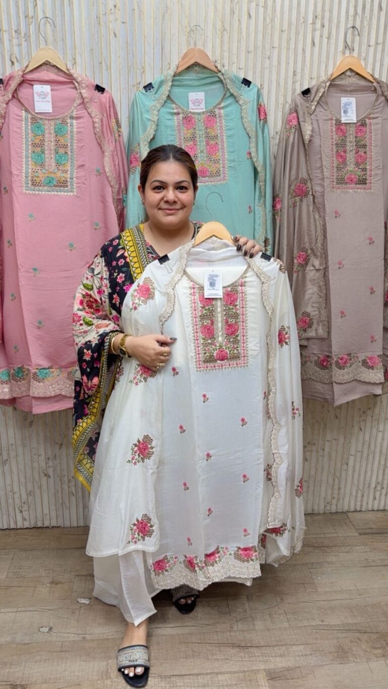 designer pure muslin suit ccc258