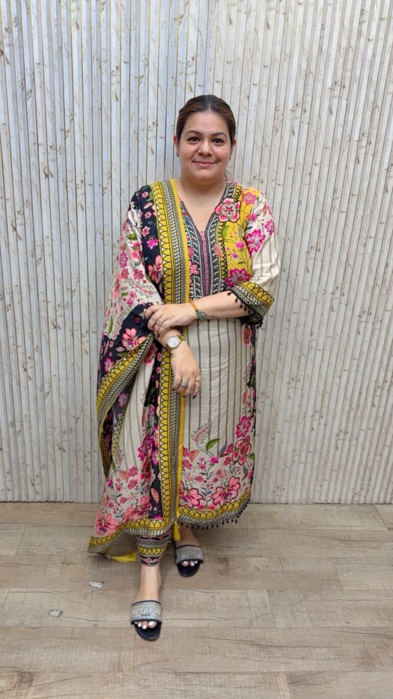 designer pure muslin suit ccc258