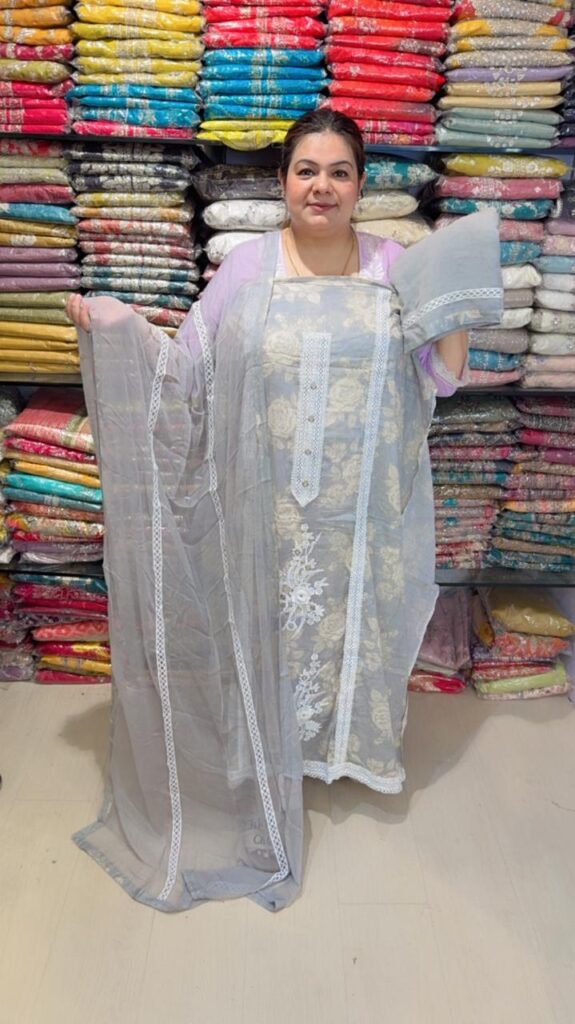 designer pure muslin cotton suit ccc281