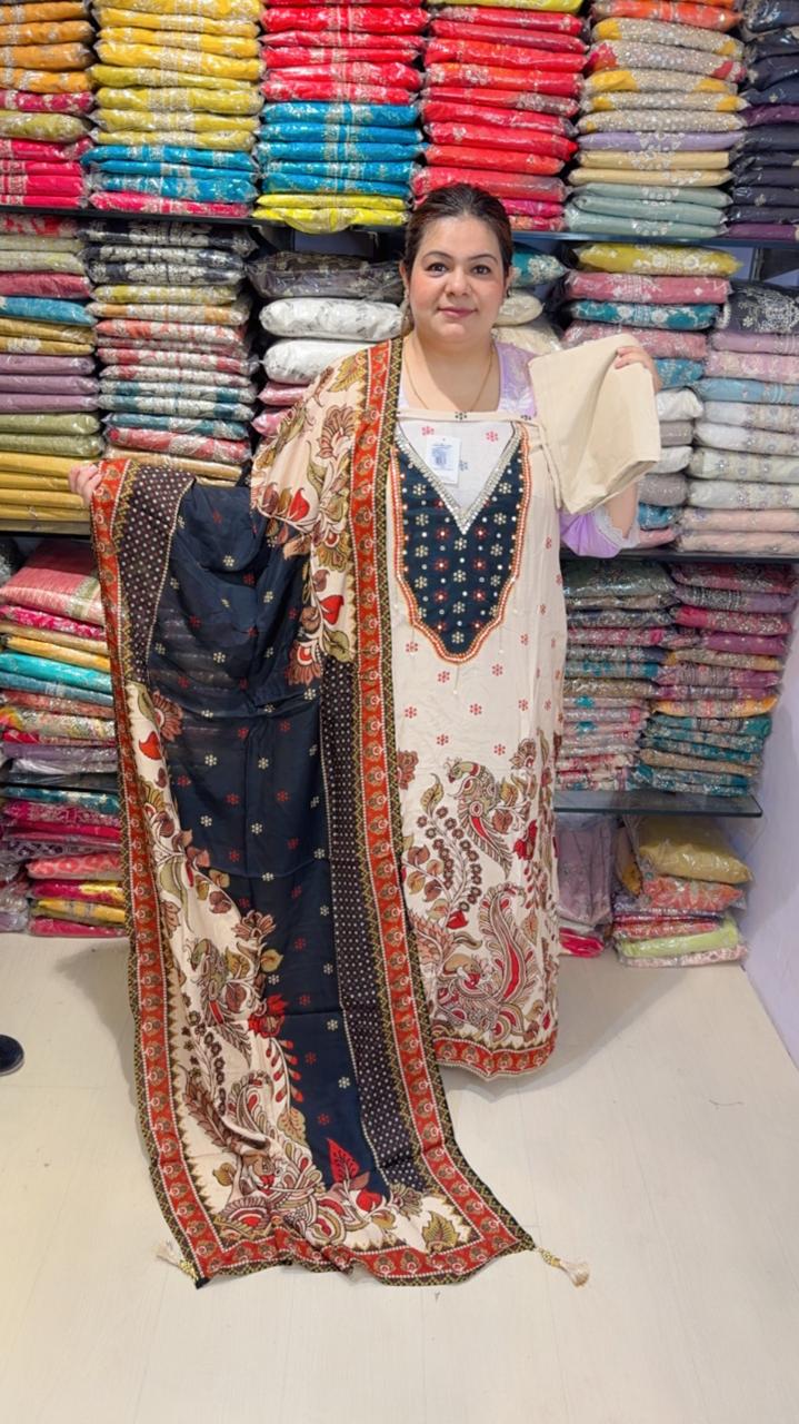 designer pure muslin cotton suit ccc283
