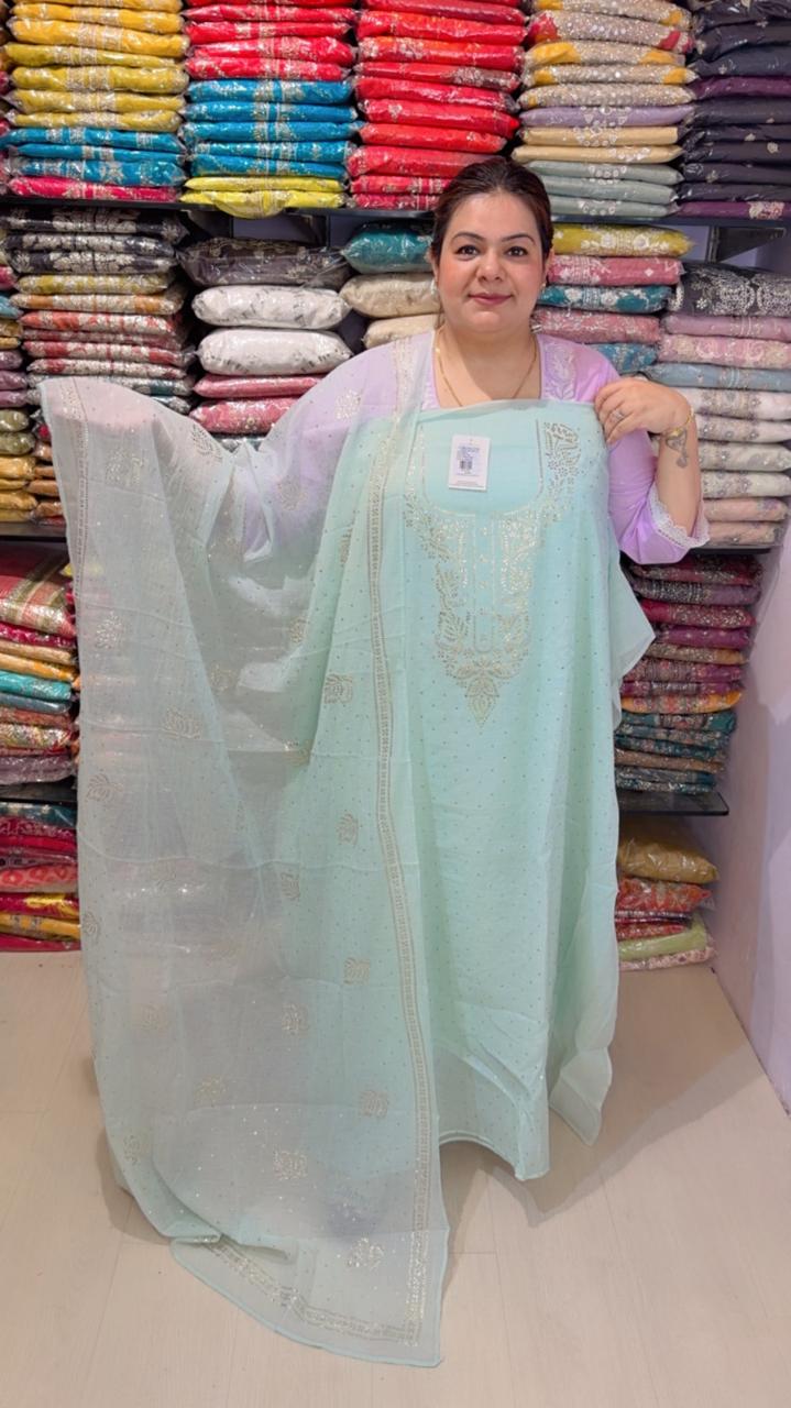 designer pure mal cotton suit ccc278