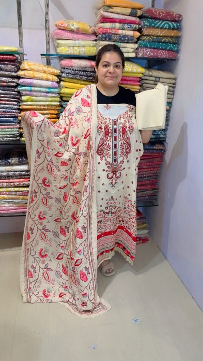 designer pure muslin suit ccc291 "design1"