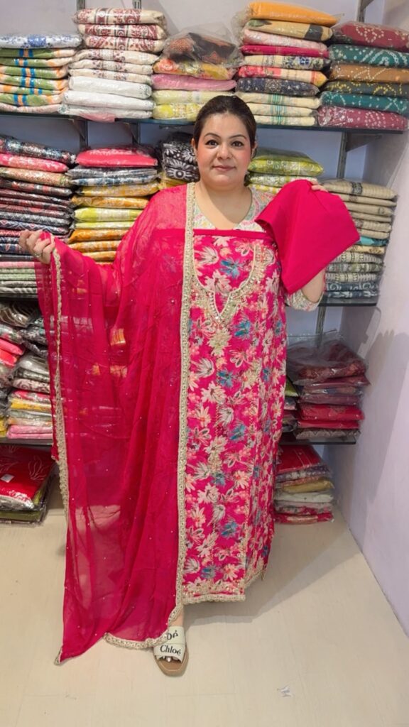 designer pure jaipuri cotton suit ccc298