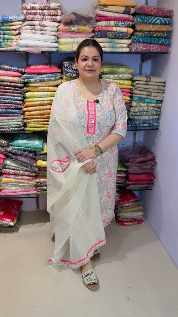designer pure jaipuri cotton suit ccc298