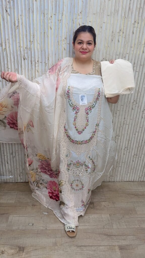 designer pure crape suit ccc312