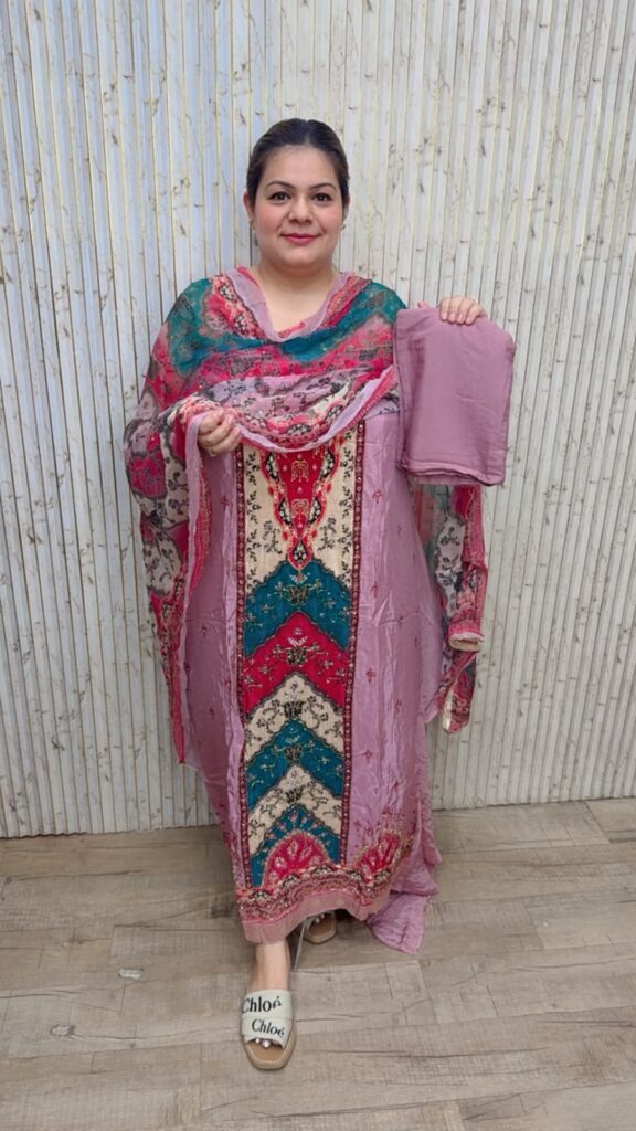 designer pure crape suit ccc312