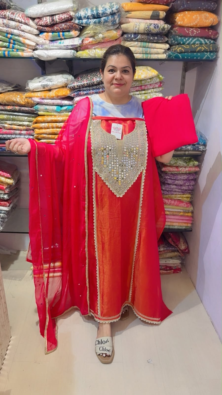 designer pure kanjiwarm suit ccc319 red