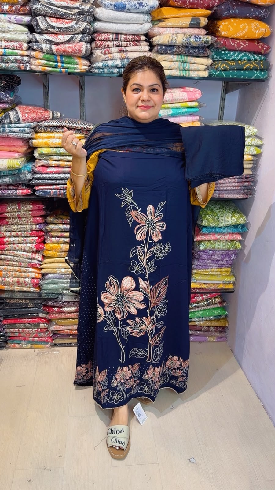 designer pure muslin suit ccc334