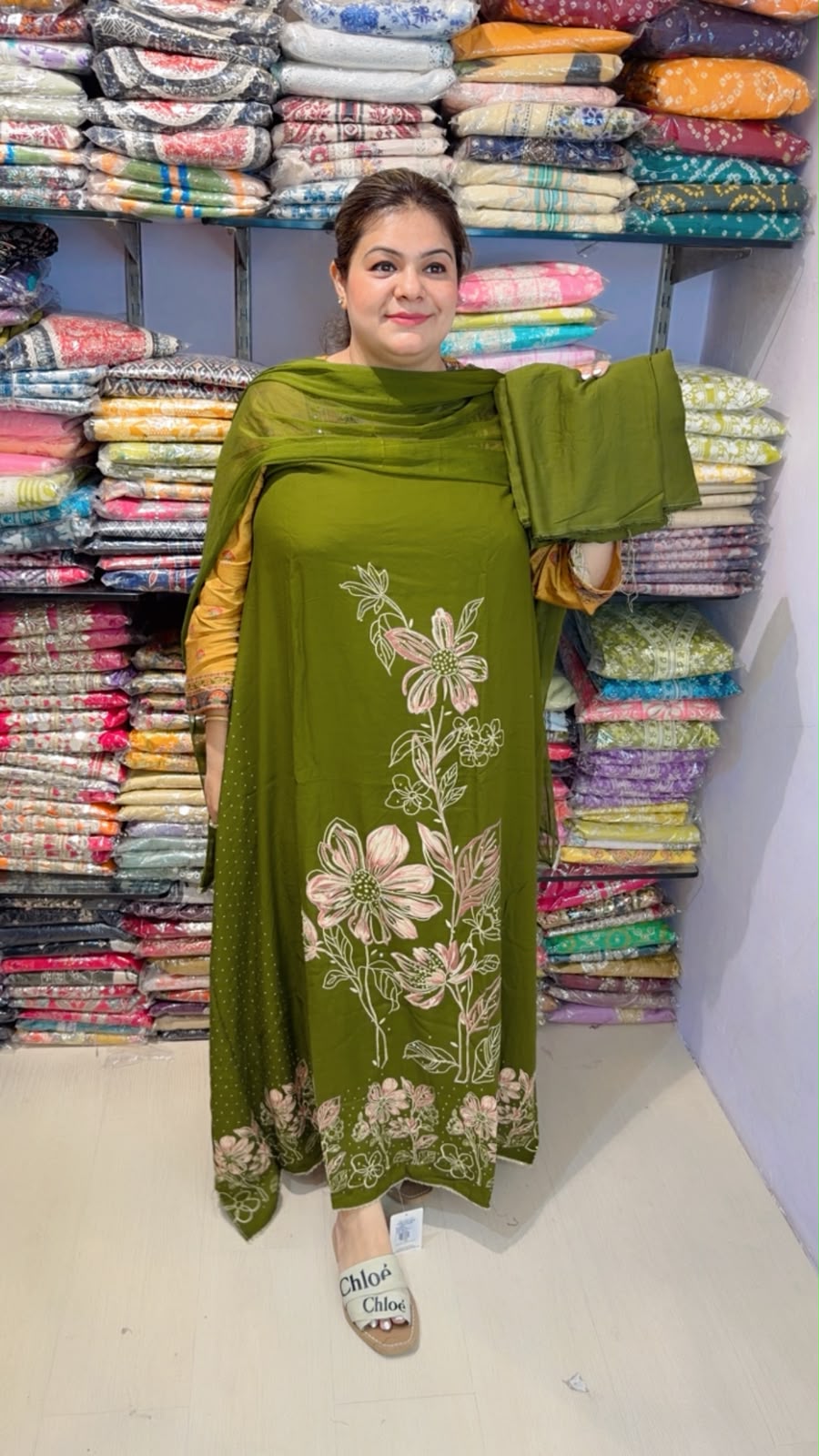 designer pure muslin suit ccc334