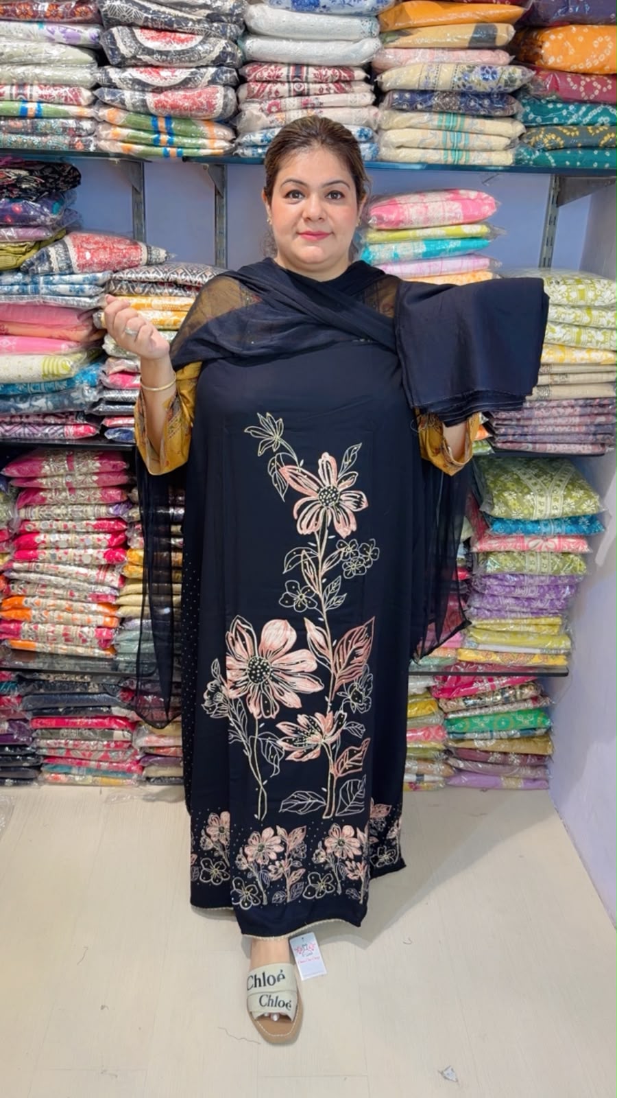 designer pure muslin suit ccc334