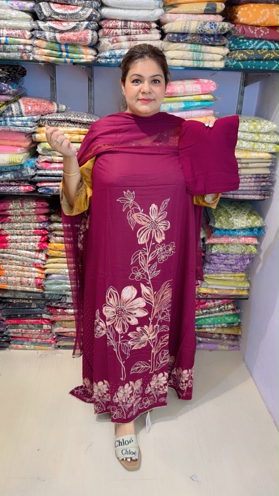 designer pure muslin suit ccc334