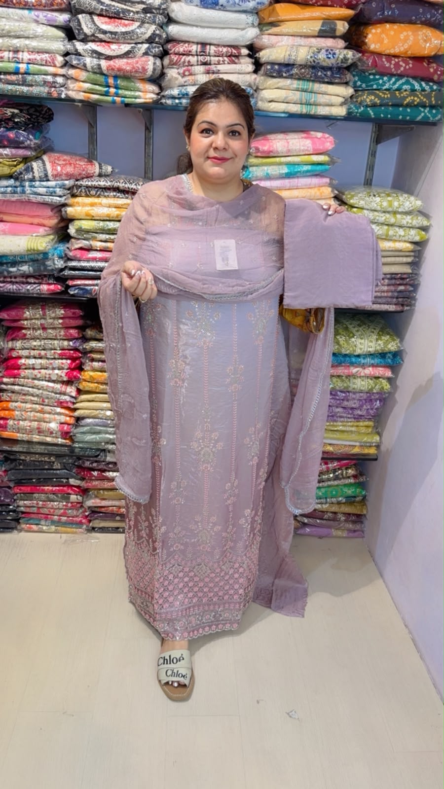 designer pure crape suit ccc330