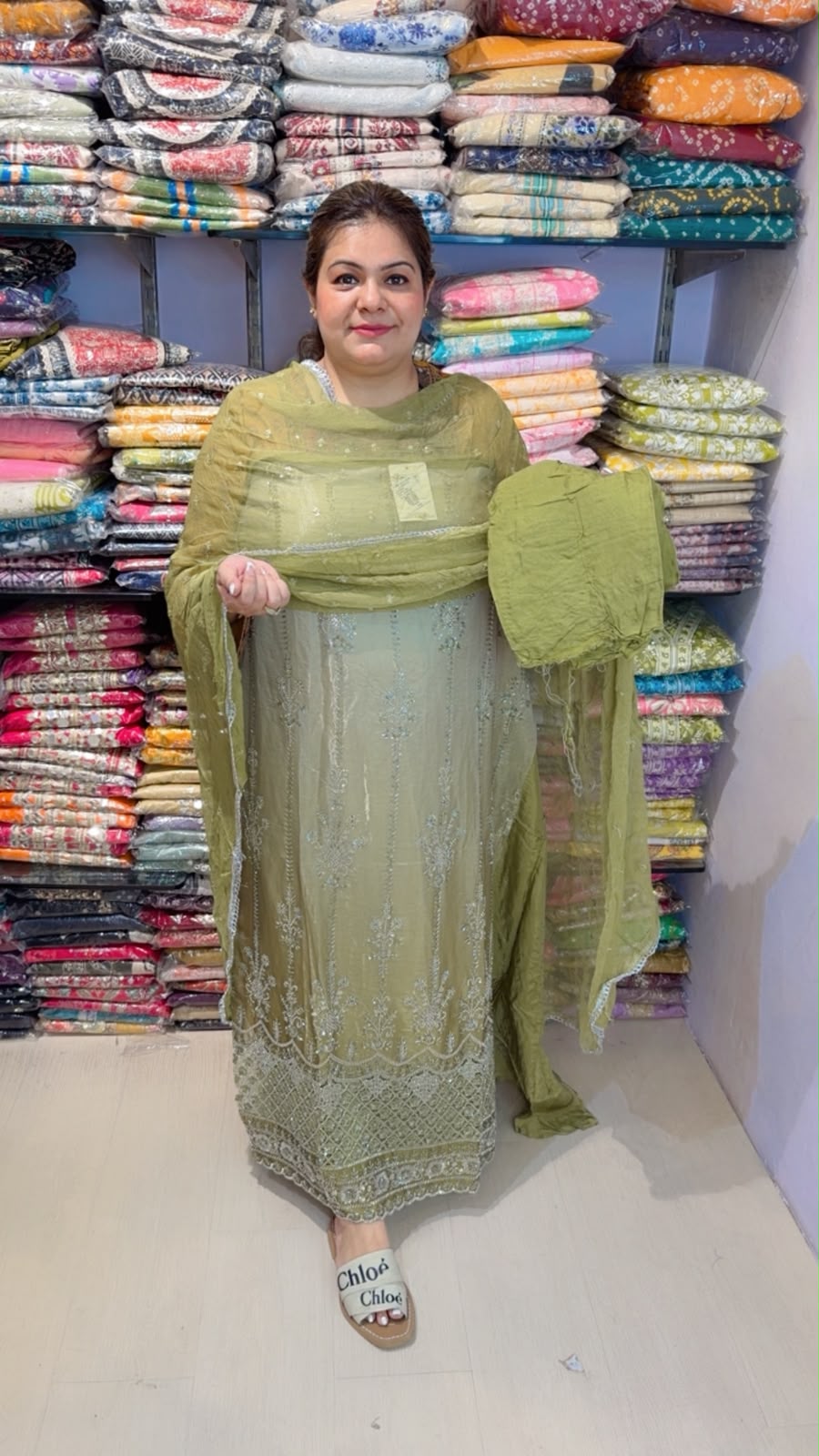 designer pure crape suit ccc330