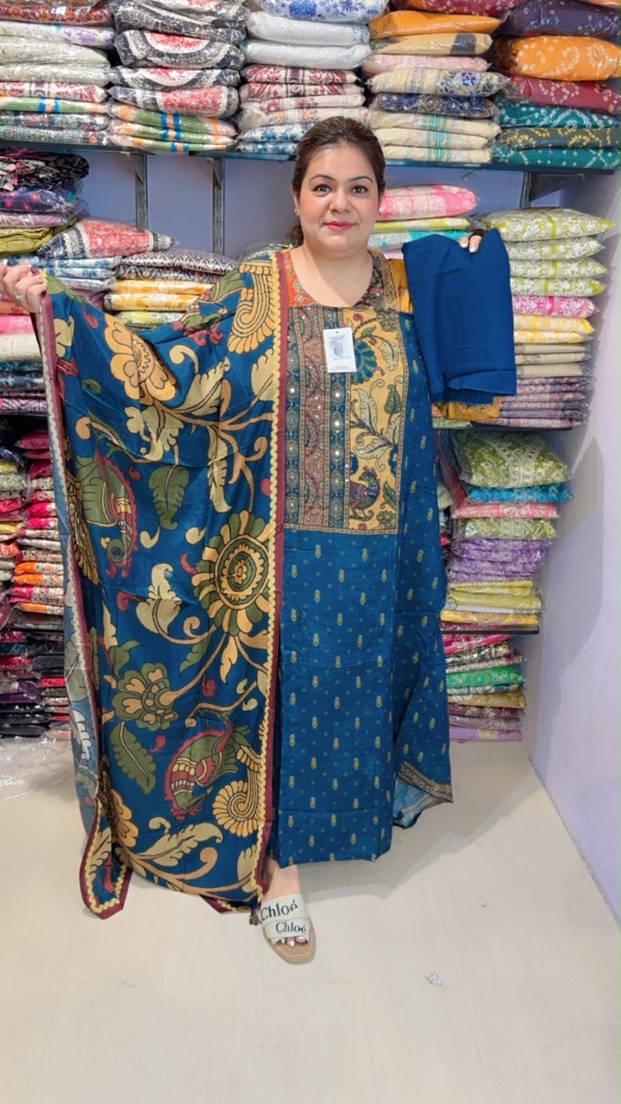 designer pure muslin cotton suit ccc327