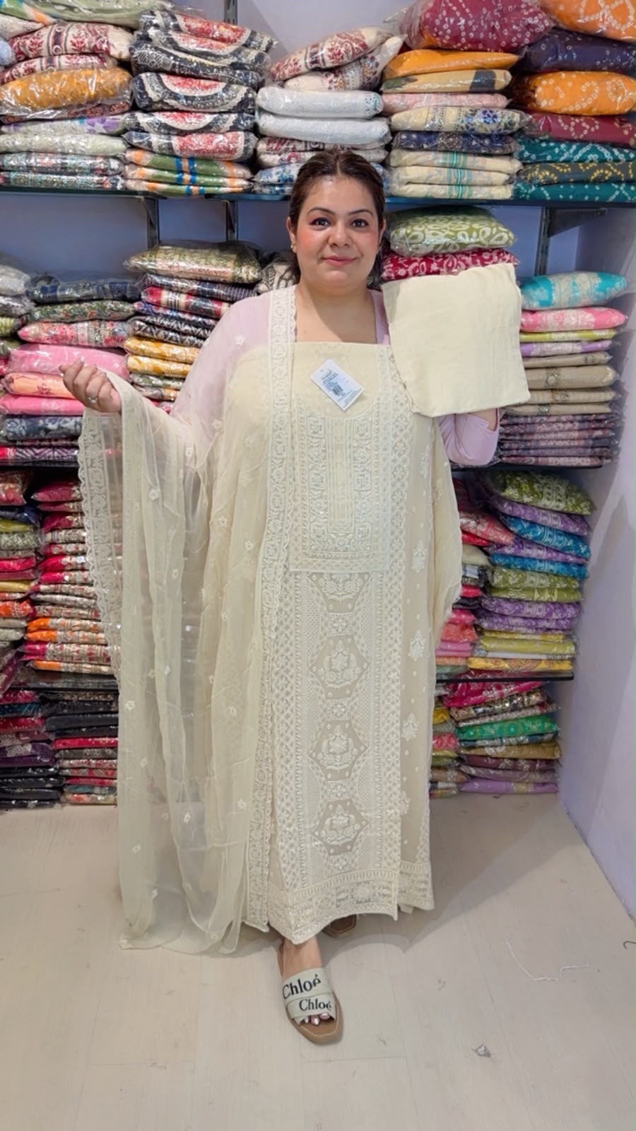 designer pure mal cotton suit ccc335