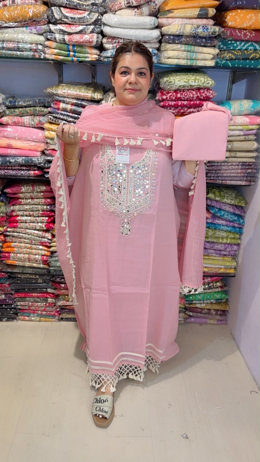 designer pure mal cotton suit ccc335