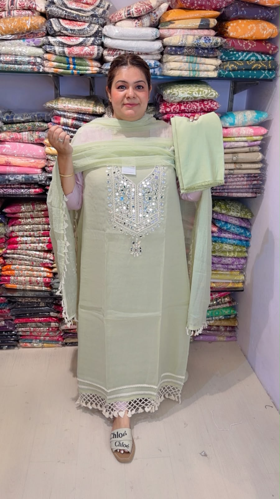 designer pure mal cotton suit ccc335